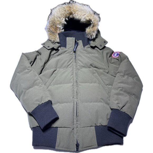Canada Goose Women's Savona Bomber 7900L Military Green Down Fill Jacket Coat S - Picture 1 of 16